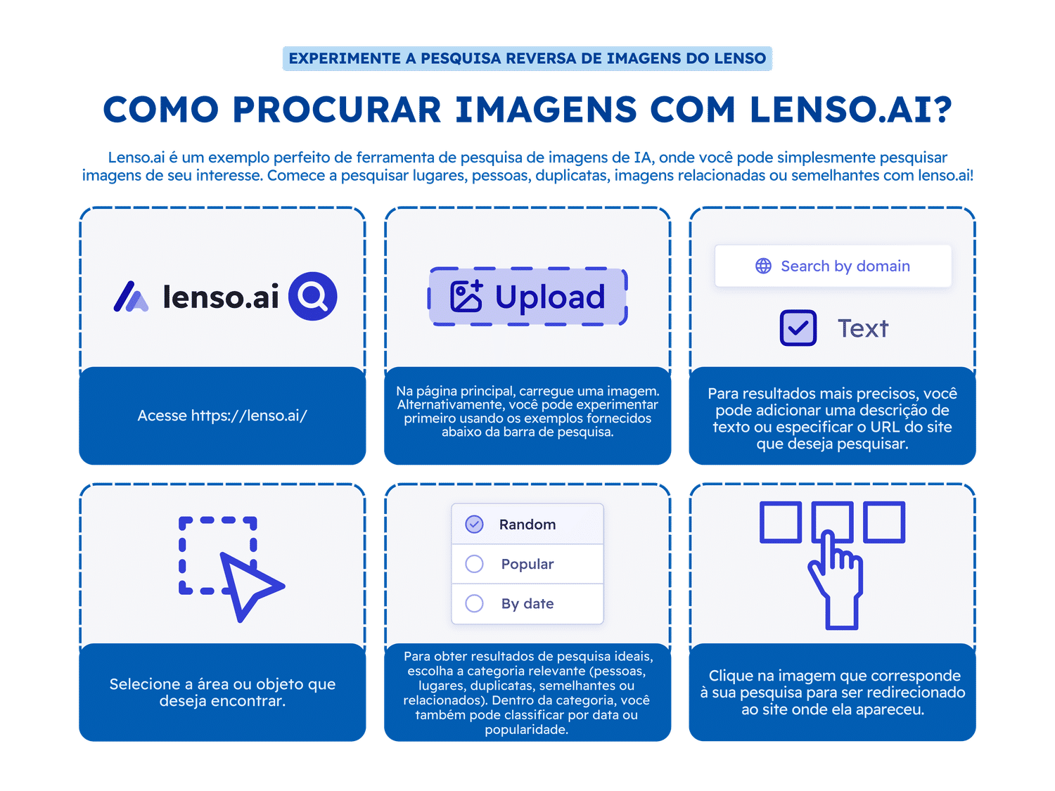 tutorial do lenso.ai