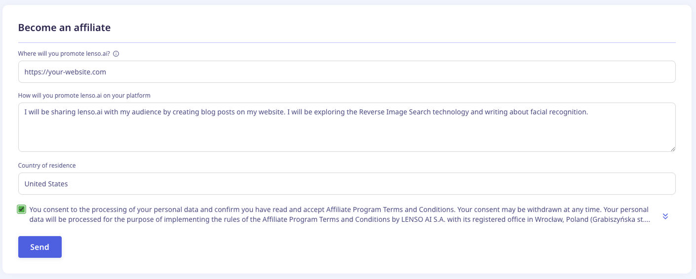 affiliate program on lenso.ai reverse image search 2
