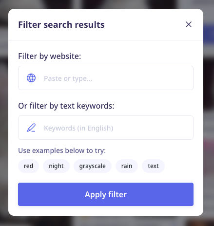 filters field