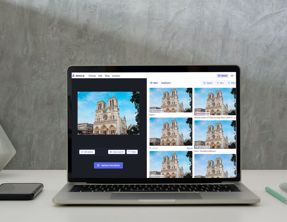 How to find a photo in higher resolution with lenso.ai?
