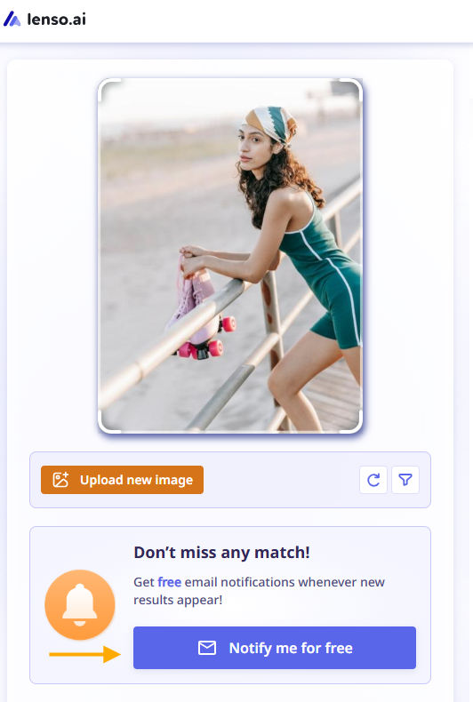 set up an alert on lenso.ai
