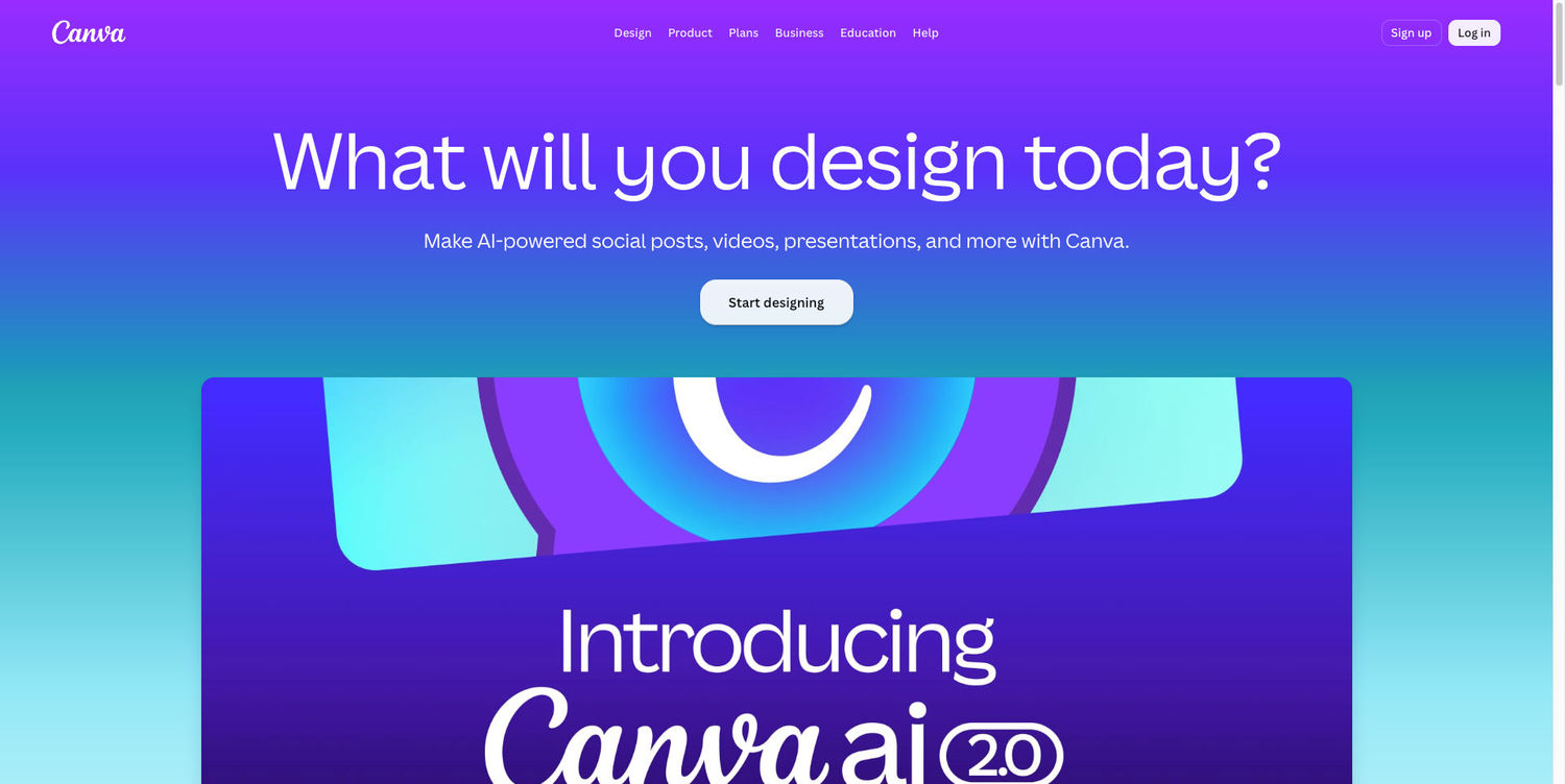 Plateforme de design Canva